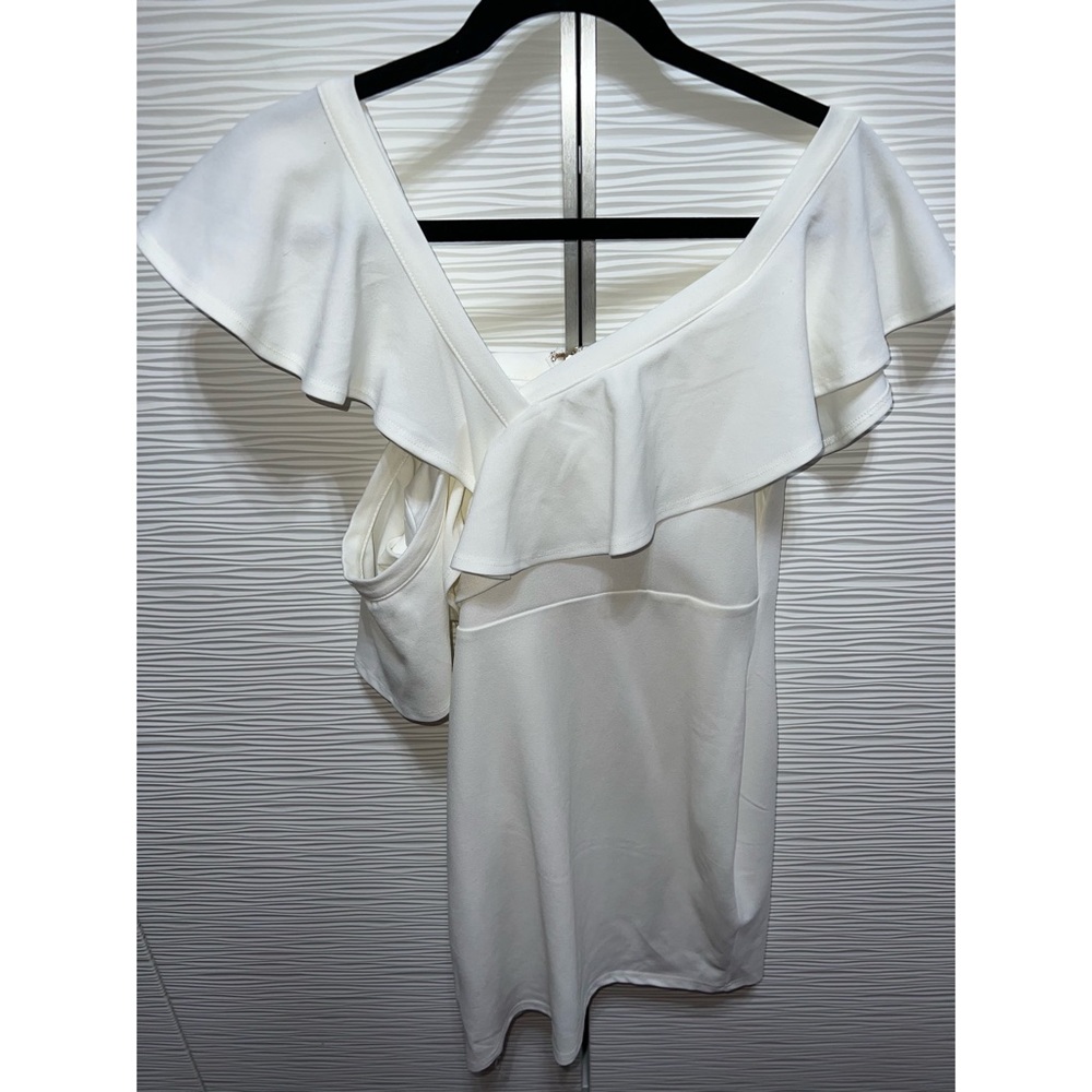 White off the shoulder mini dress